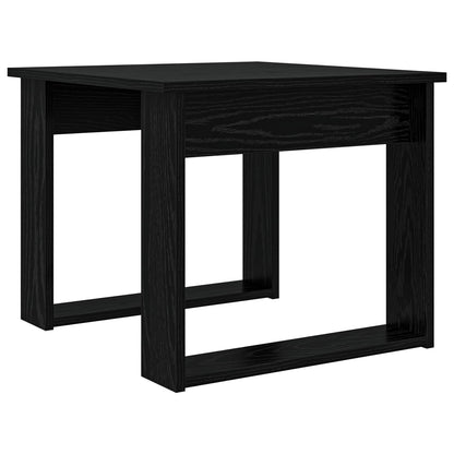 Coffee Table Set 2 pcs Black Oak Engineered Wood