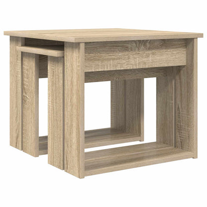 Coffee Table Set 2 pcs Sonoma Oak Engineered Wood