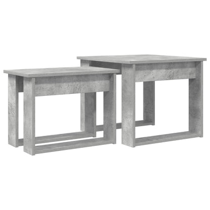 Coffee Table Set 2 pcs Concrete Grey 50 x 52 x 42 cm