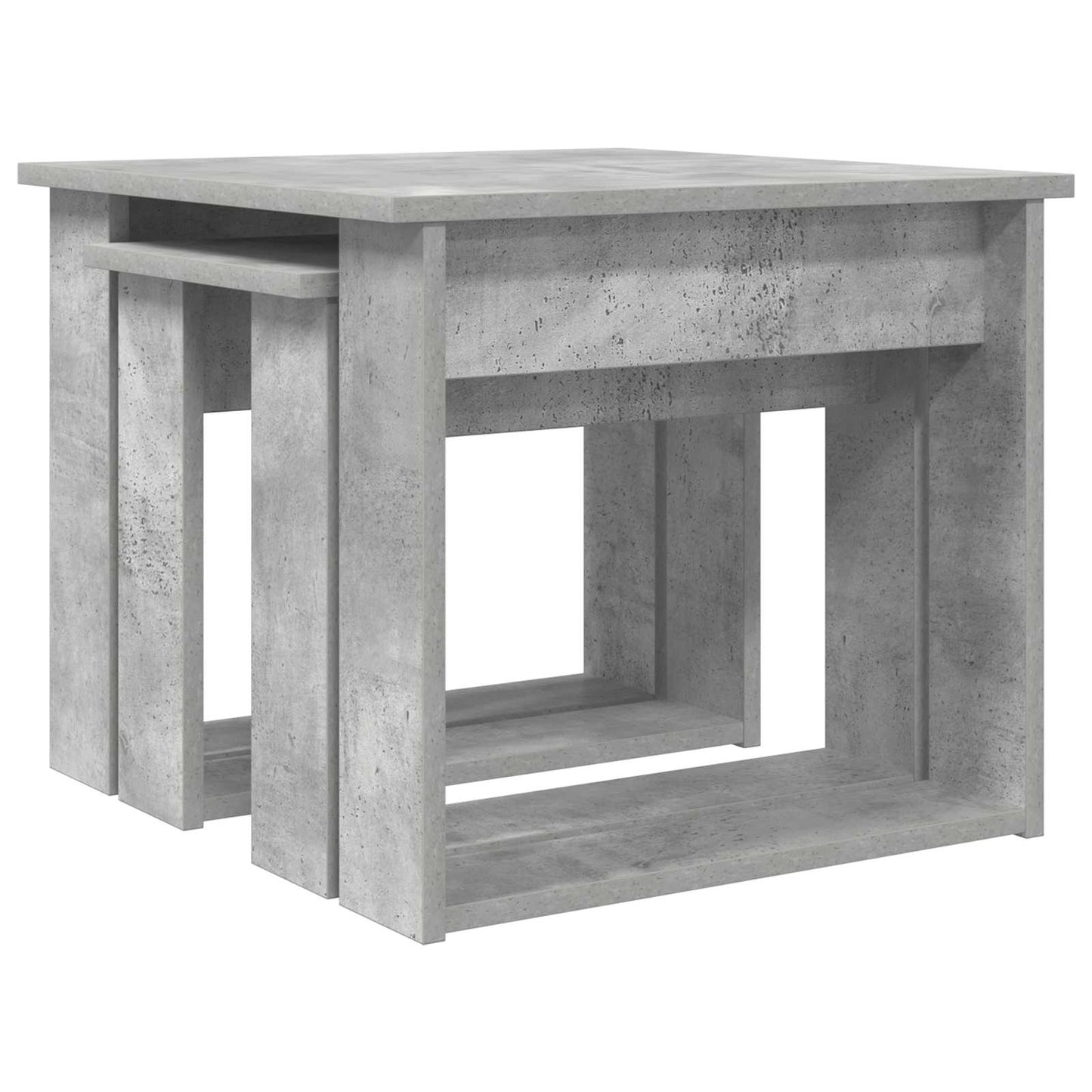 Coffee Table Set 2 pcs Concrete Grey Engineered Wood