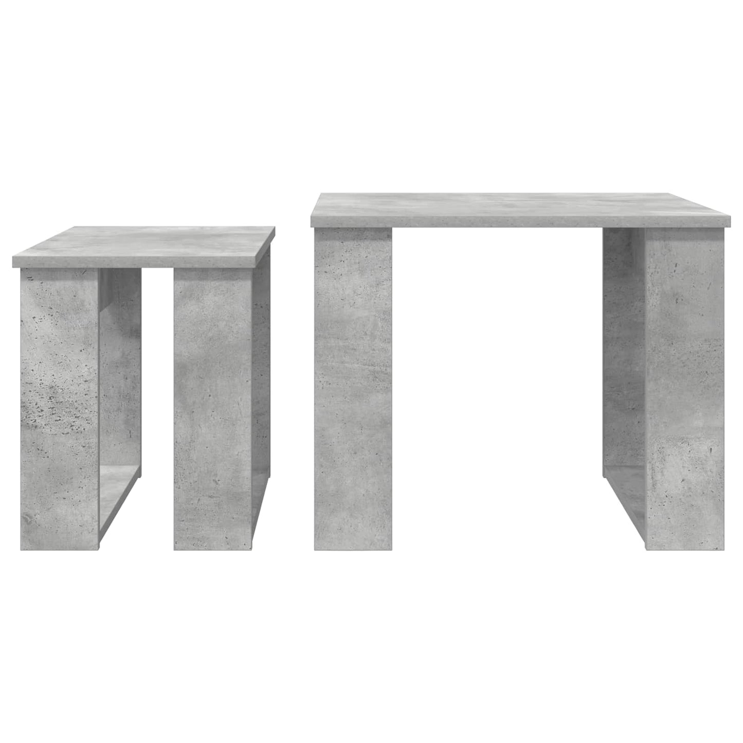 Coffee Table Set 2 pcs Concrete Grey 50 x 52 x 42 cm