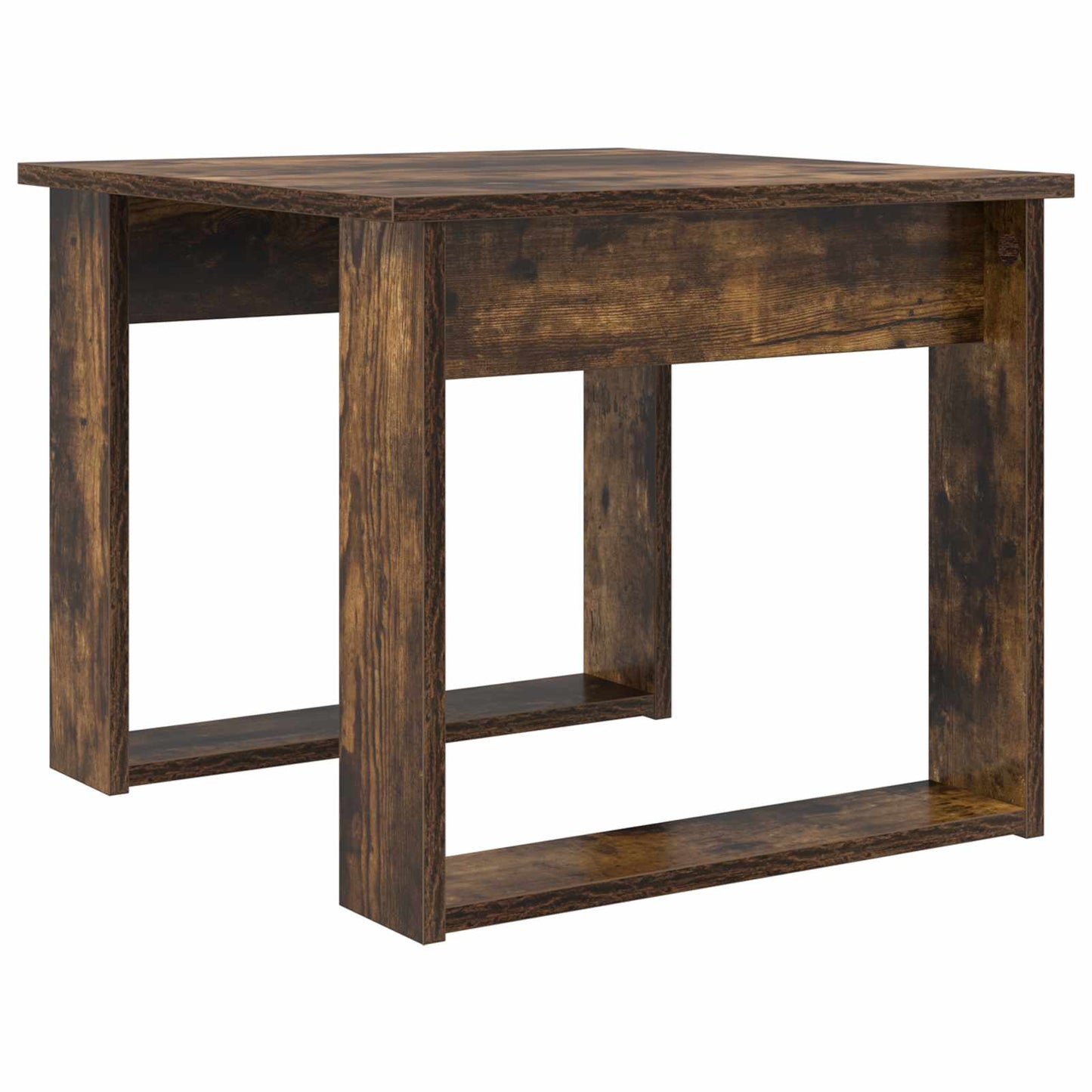 Coffee Table Set 2 pcs Smoked Oak Engineered Wood