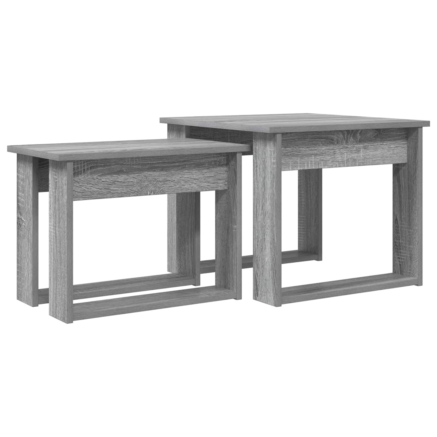 Coffee Table Set 2 pcs Grey Sonoma Engineered Wood