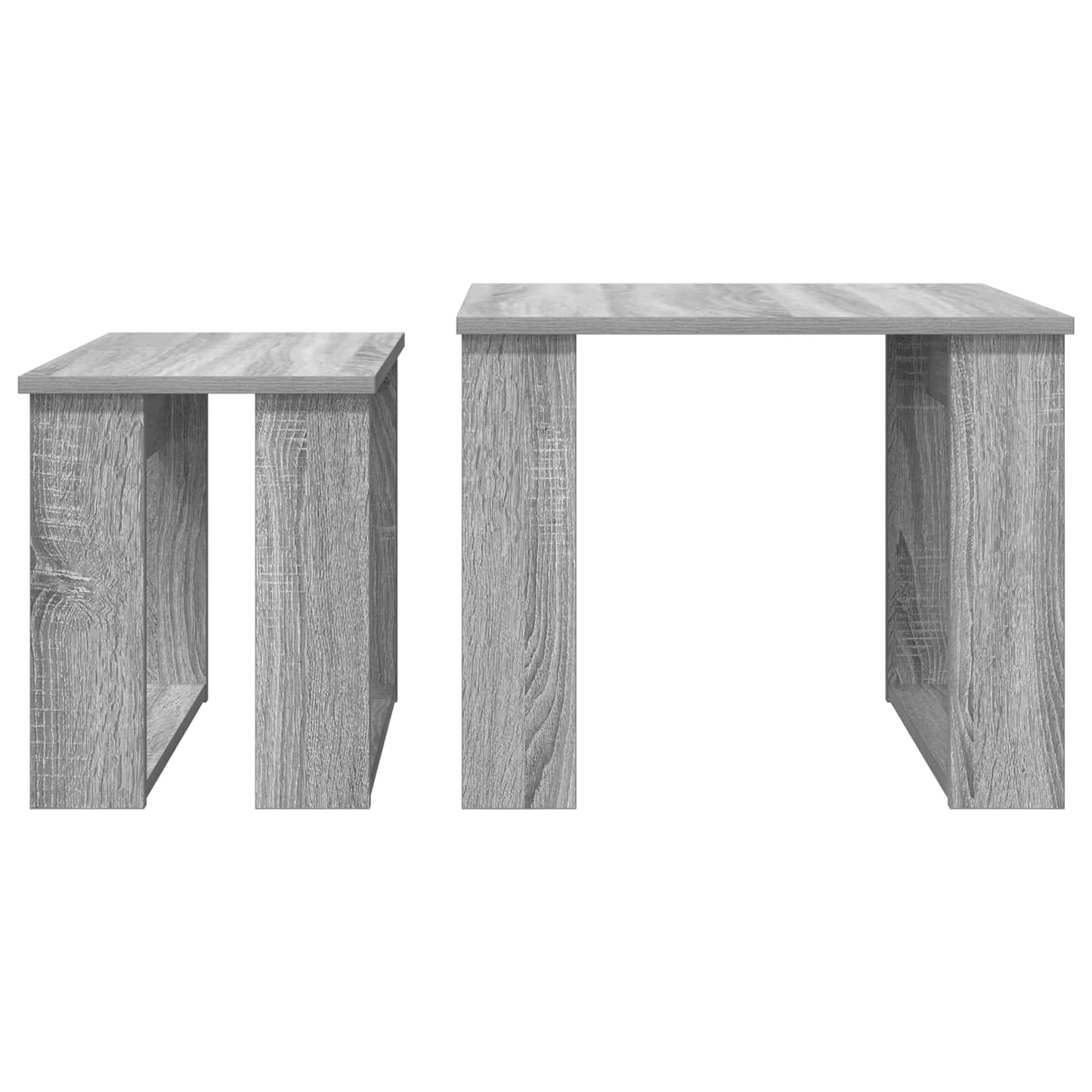 Coffee Table Set 2 pcs Grey Sonoma Engineered Wood