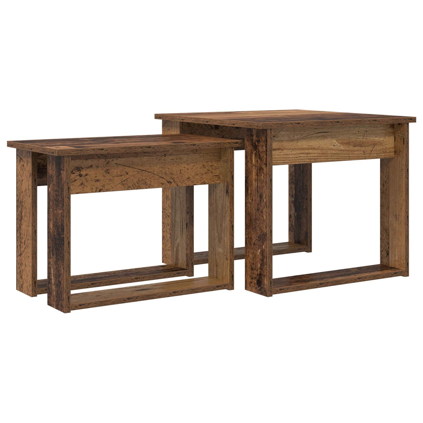 Coffee Table Set 2 pcs Old Wood 50 x 52 x 42 cm Engineered Wood
