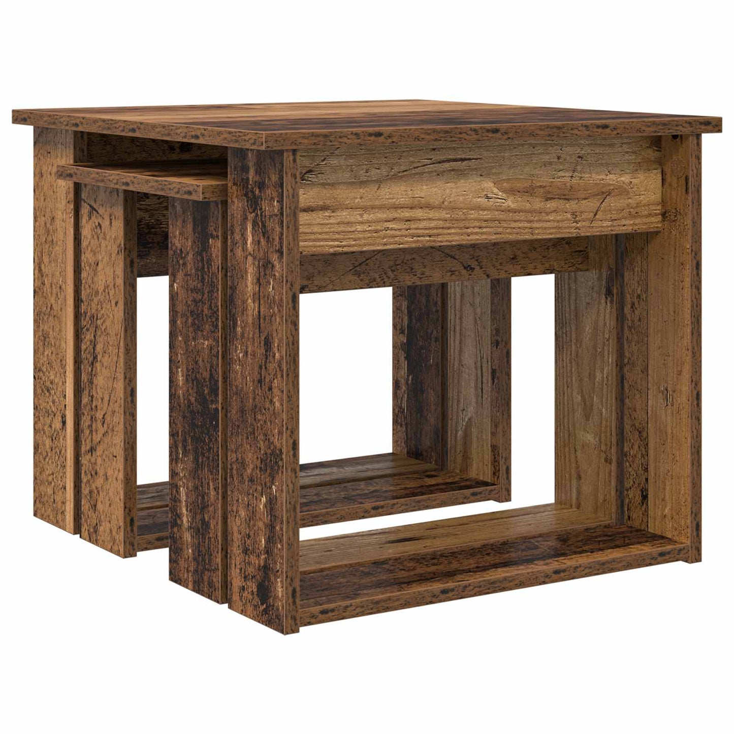 Coffee Table Set 2 pcs Old Wood 50 x 52 x 42 cm Engineered Wood
