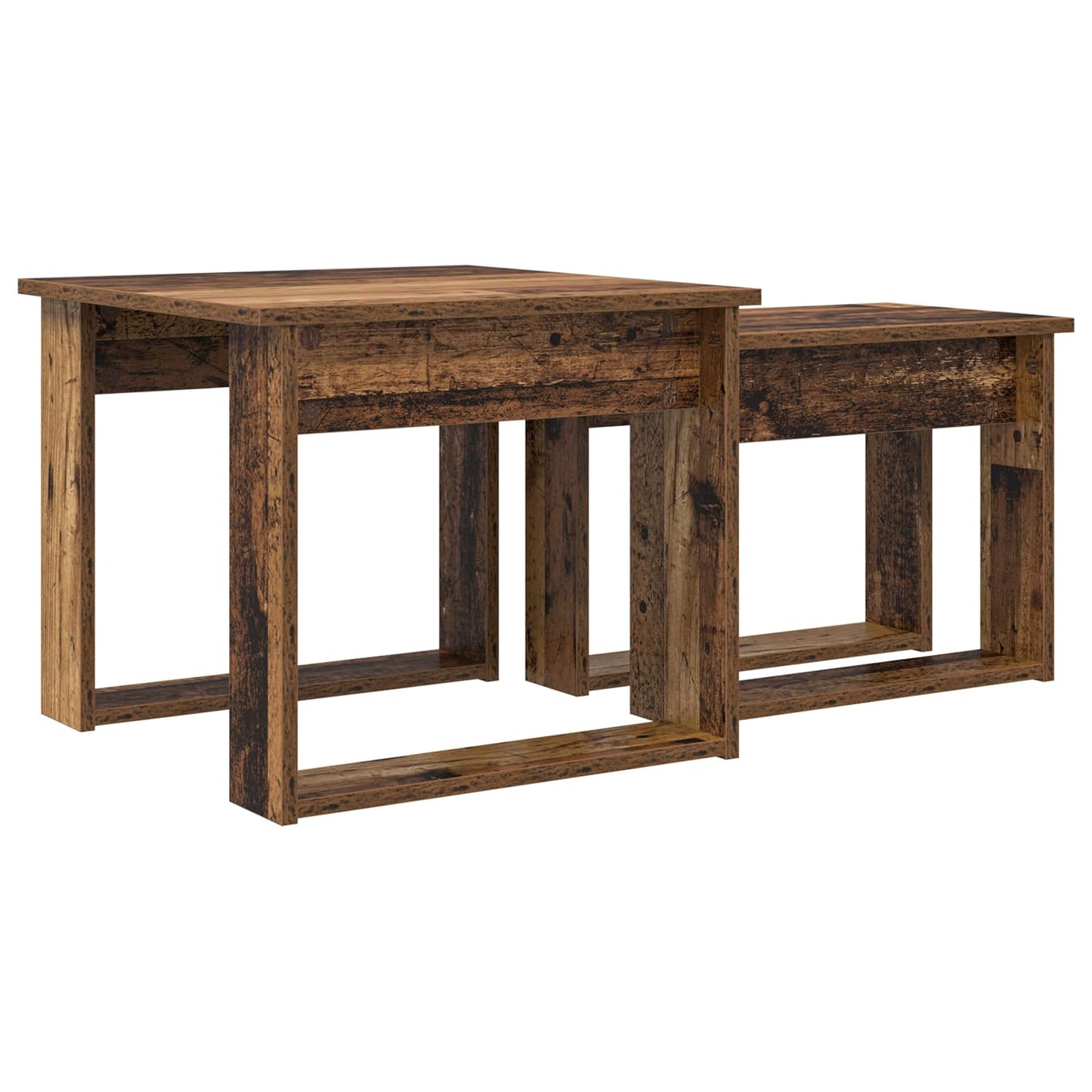Coffee Table Set 2 pcs Old Wood 50 x 52 x 42 cm Engineered Wood