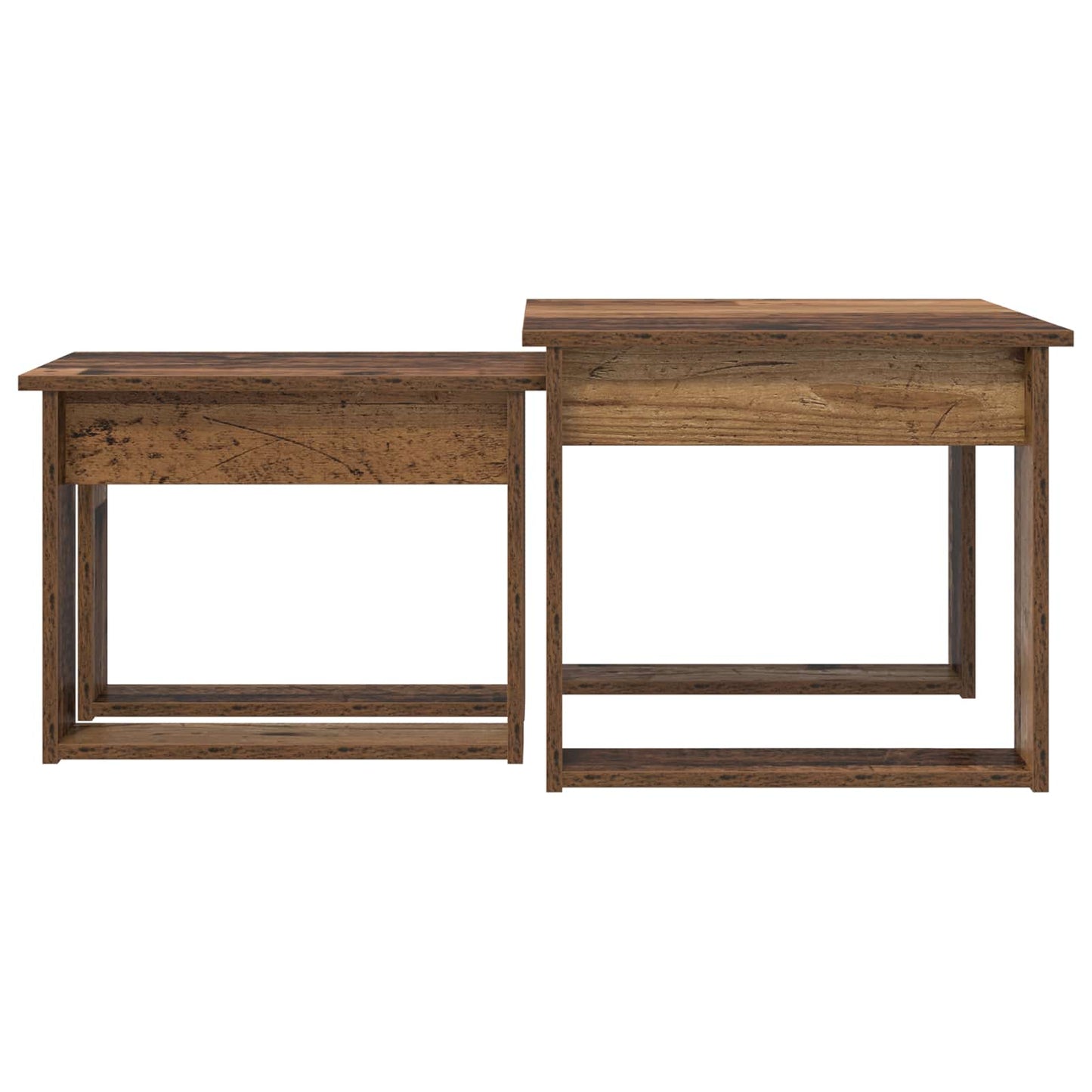 Coffee Table Set 2 pcs Old Wood 50 x 52 x 42 cm Engineered Wood