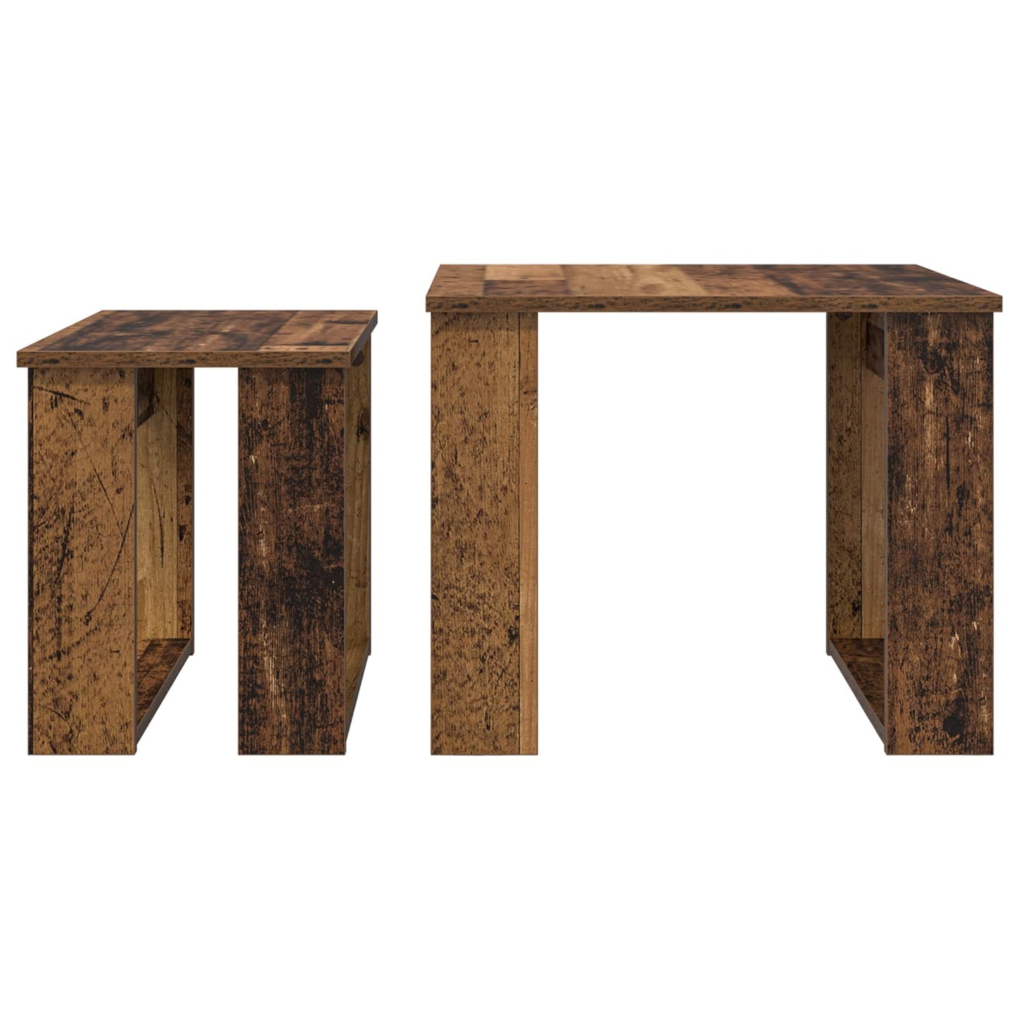 Coffee Table Set 2 pcs Old Wood 50 x 52 x 42 cm Engineered Wood