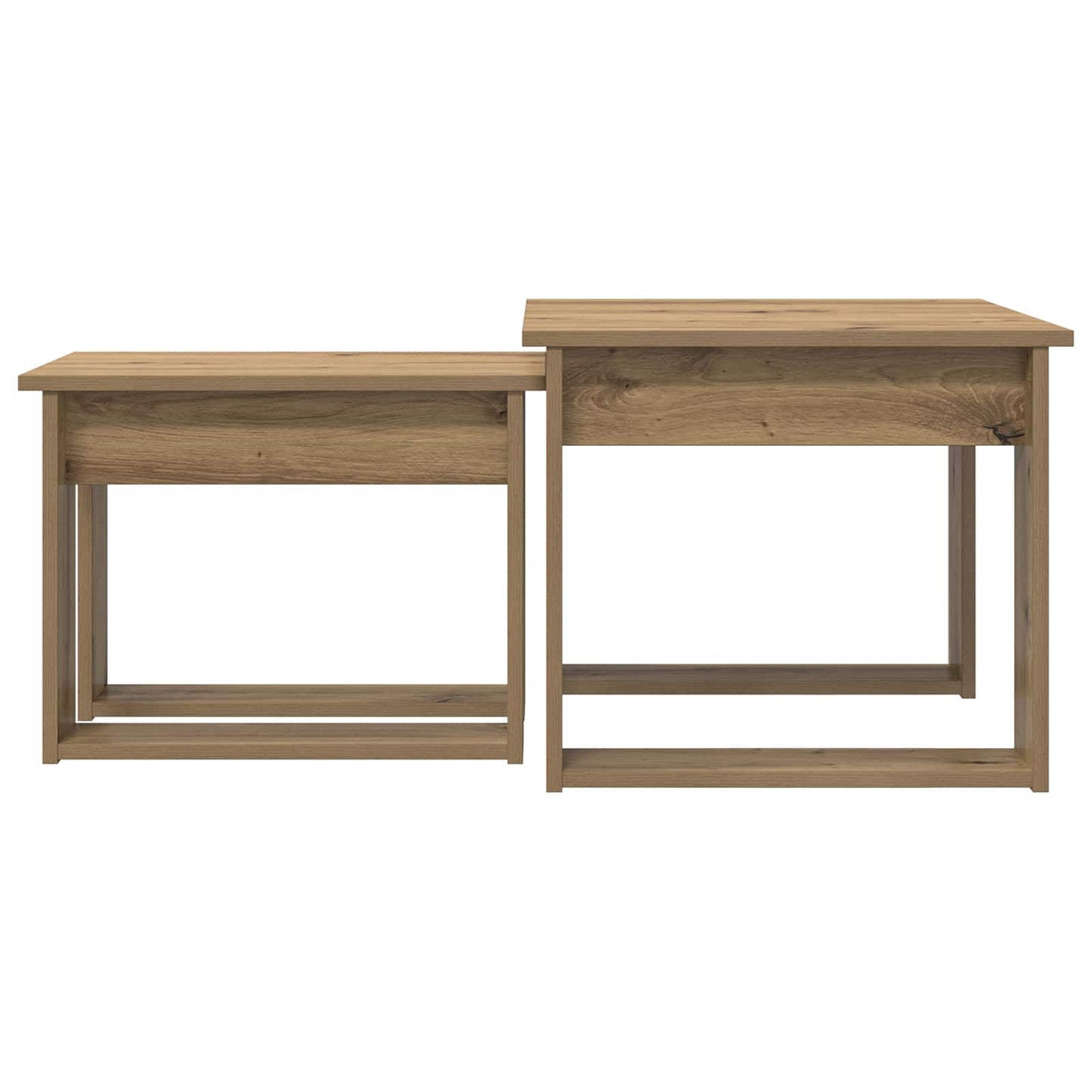 Coffee Table Set 2 pcs Artisan Oak Engineered Wood