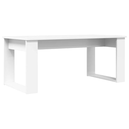 Coffee Table Set 2 pcs White Engineered Wood