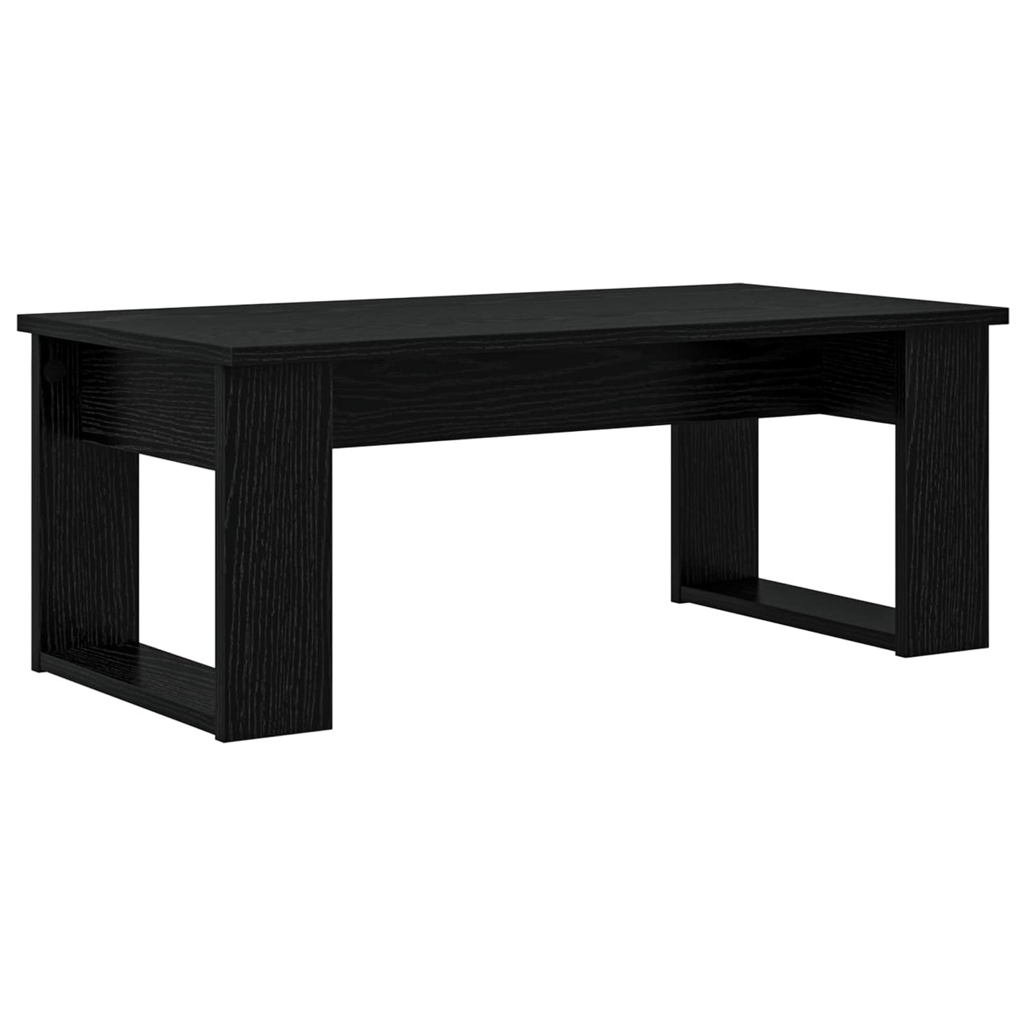 Coffee Table Set 2 pcs Black Oak Engineered Wood