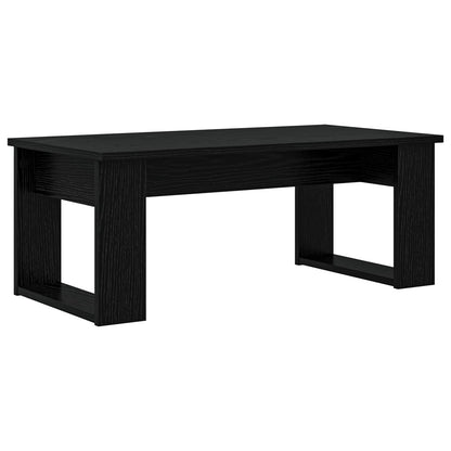 Coffee Table Set 2 pcs Black Oak Engineered Wood