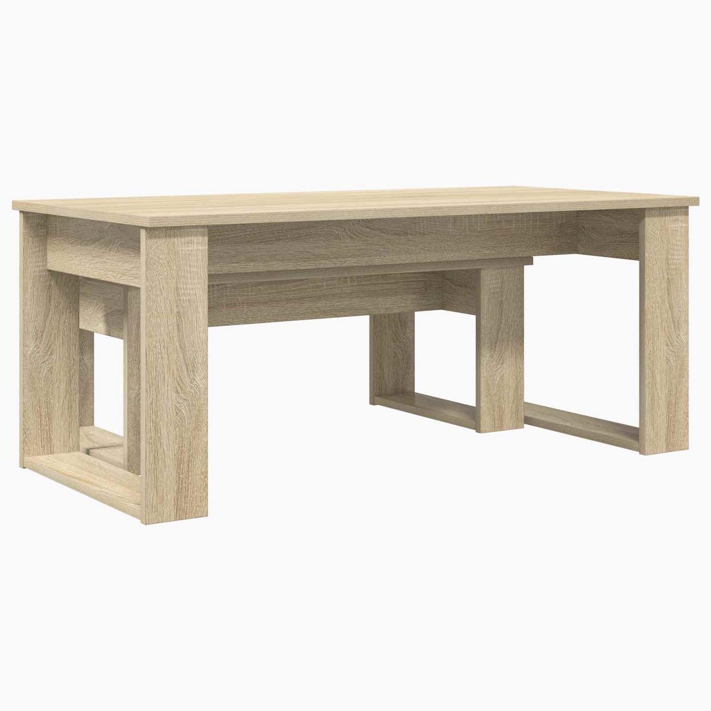 Coffee Table Set 2 pcs Sonoma Oak Engineered Wood