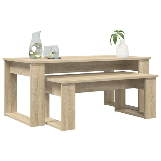 Coffee Table Set 2 pcs Sonoma Oak 100 x 50 x 42 cm