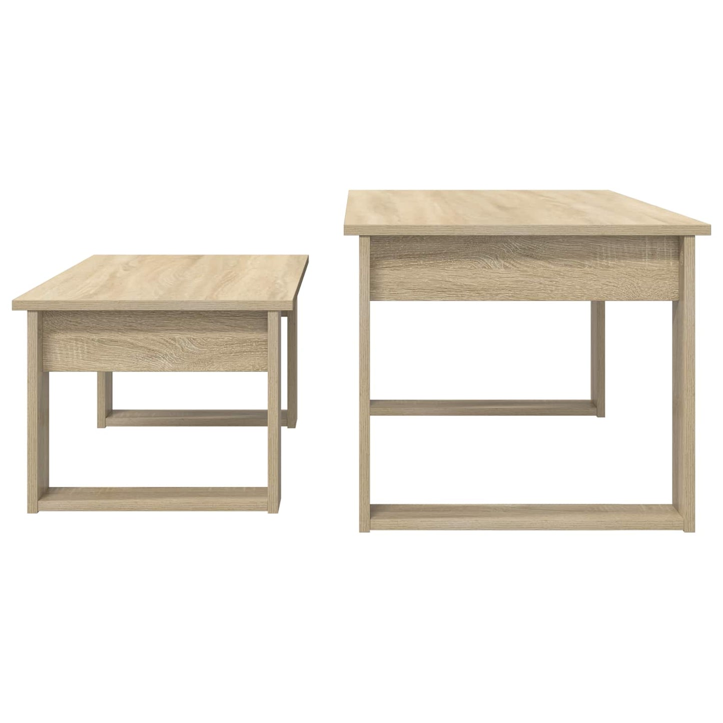 Coffee Table Set 2 pcs Sonoma Oak Engineered Wood