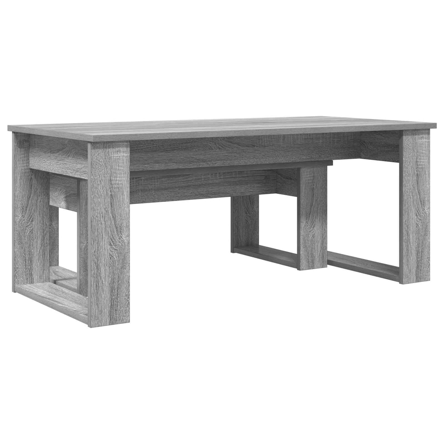 Coffee Table Set 2 pcs Grey Sonoma Engineered Wood