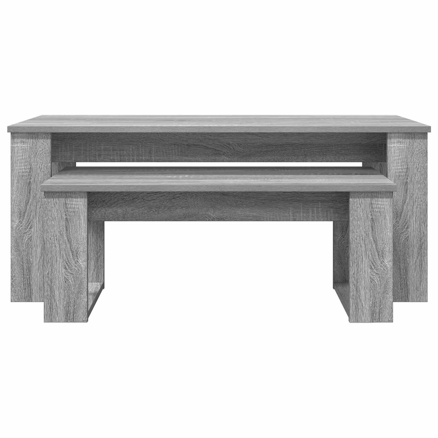 Coffee Table Set 2 pcs Grey Sonoma Engineered Wood