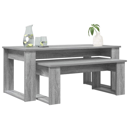 Coffee Table Set 2 pcs Grey Sonoma 100 x 50 x 42 cm