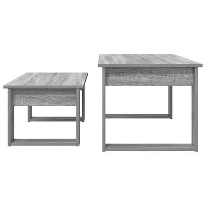 Coffee Table Set 2 pcs Grey Sonoma Engineered Wood