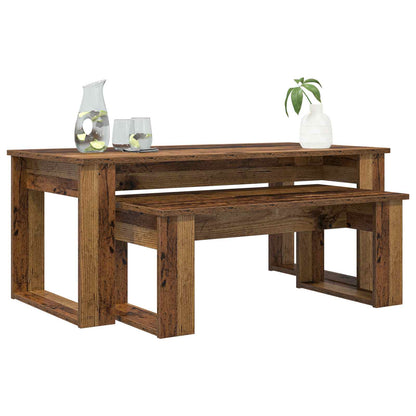 Coffee Table Set 2 pcs Old Wood Engineered Wood