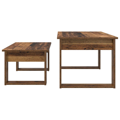 Coffee Table Set 2 pcs Old Wood Engineered Wood
