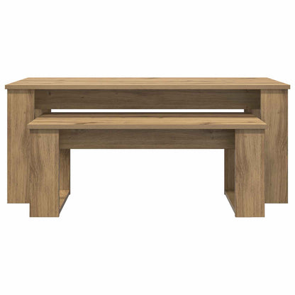 Coffee Table Set 2 pcs Artisan Oak Engineered Wood