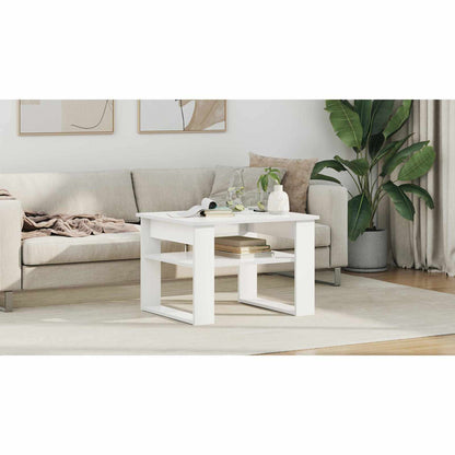Coffee Table with Storage White 64 x 54 x 44 cm Engineered Wood