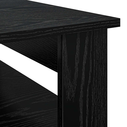 Coffee Table Black Oak 64 x 54 x 44 cm Engineered Wood