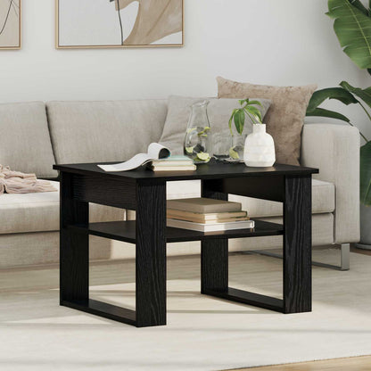 Coffee Table Black Oak 64 x 54 x 44 cm Engineered Wood
