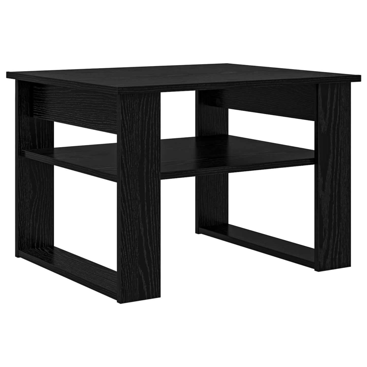 Coffee Table Black Oak 64 x 54 x 44 cm Engineered Wood