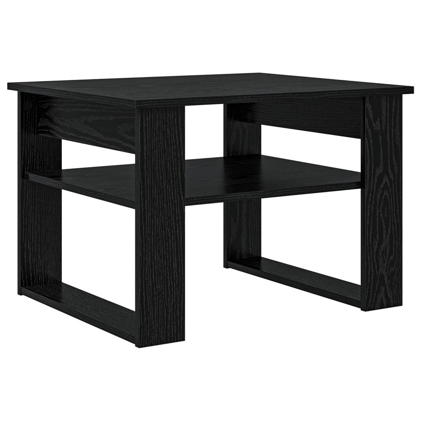 Coffee Table Black Oak 64 x 54 x 44 cm Engineered Wood