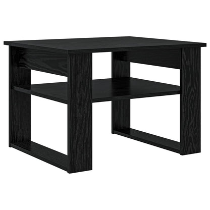 Coffee Table Black Oak 64 x 54 x 44 cm Engineered Wood