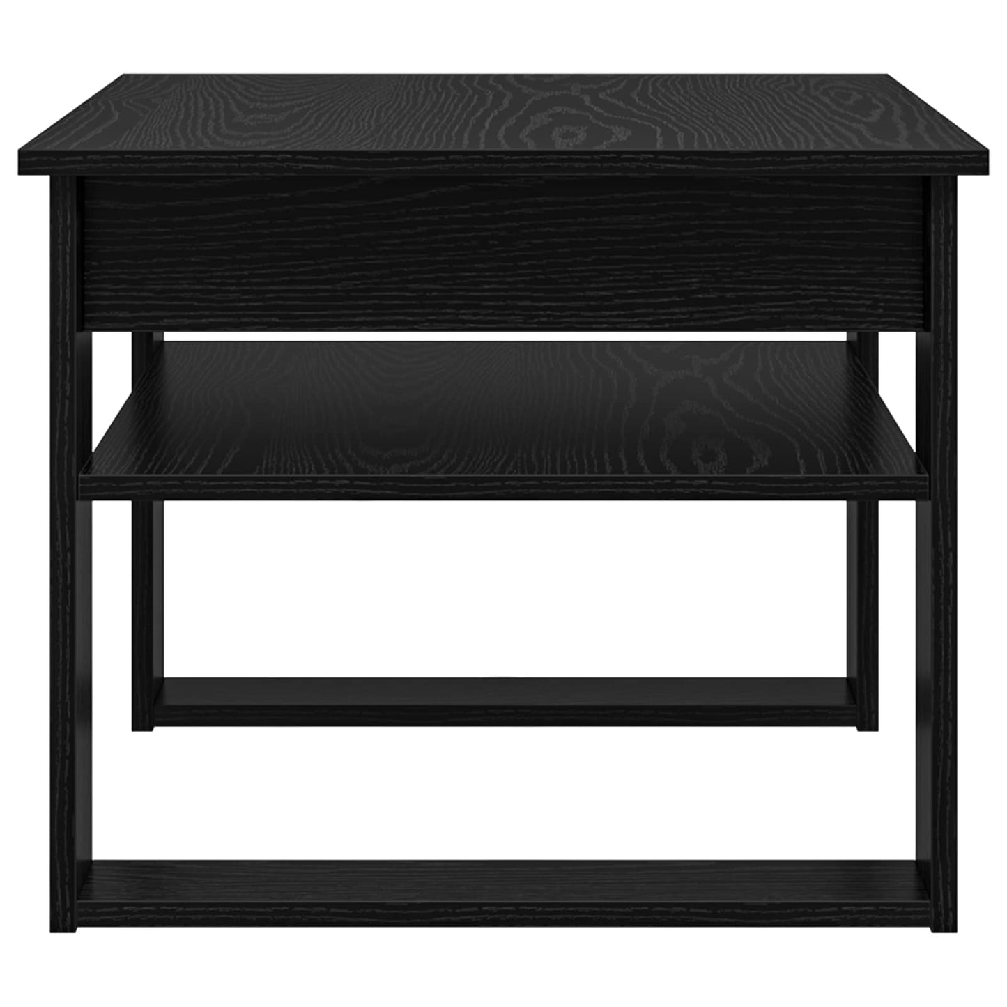 Coffee Table Black Oak 64 x 54 x 44 cm Engineered Wood