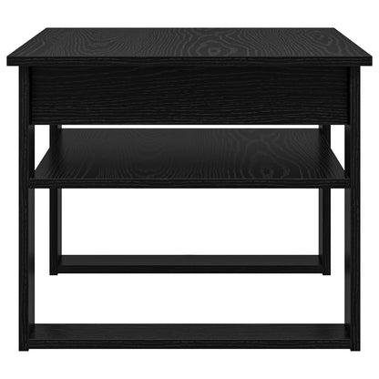 Coffee Table Black Oak 64 x 54 x 44 cm Engineered Wood