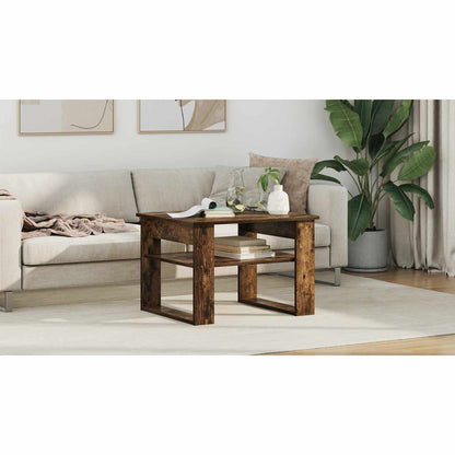 Coffee Table Smoked Oak 64 x 54 x 44 cm Engineered Wood