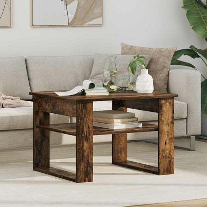 Coffee Table Smoked Oak 64 x 54 x 44 cm Engineered Wood