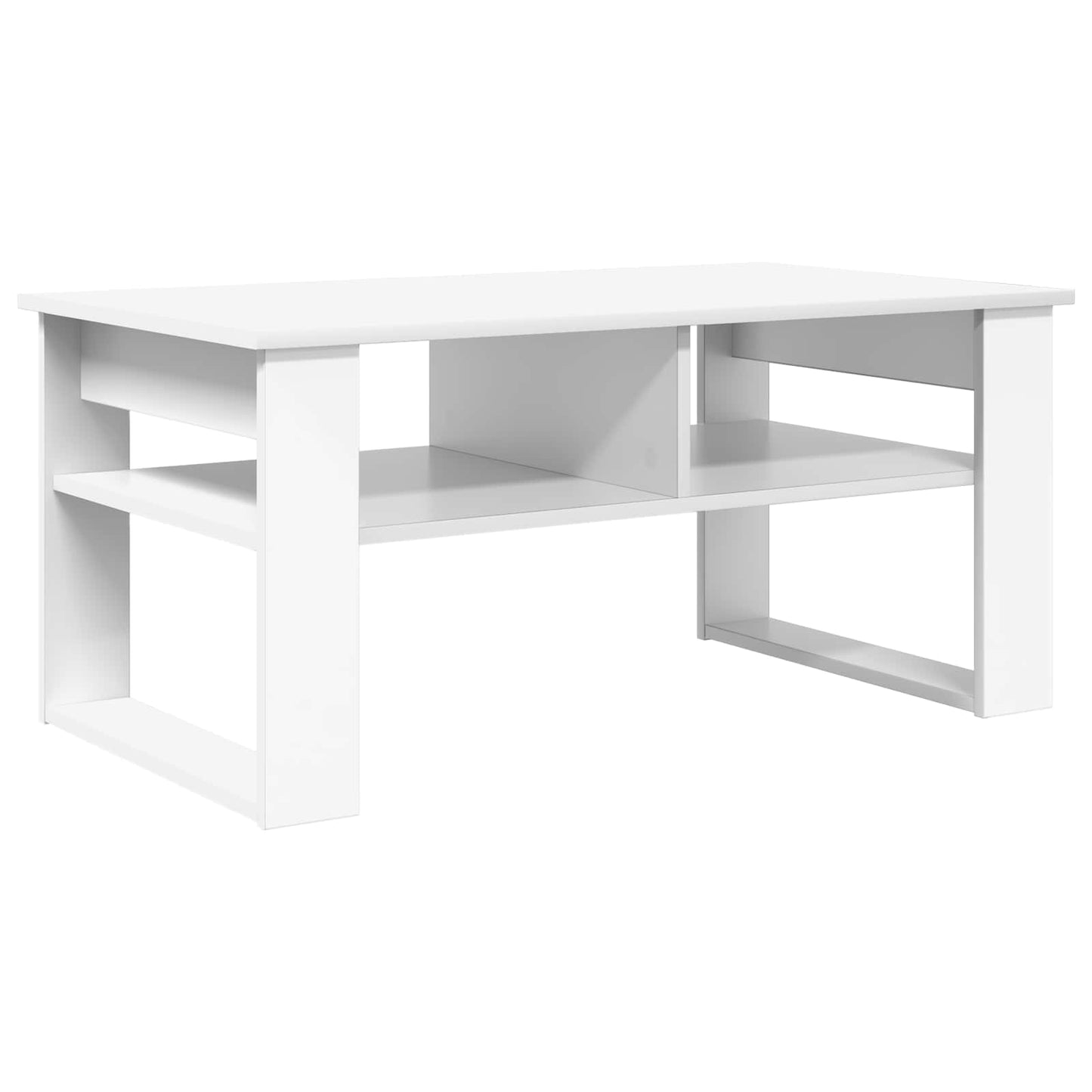 Coffee Table White 96 x 54 x 44 cm Engineered Wood