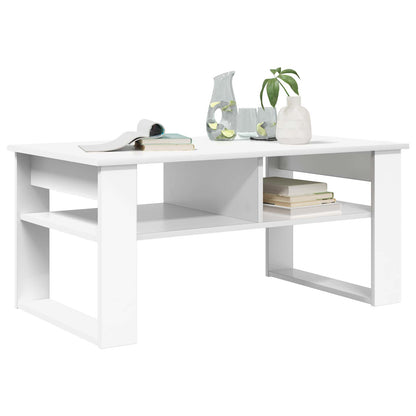 Coffee Table White 96 x 54 x 44 cm Engineered Wood