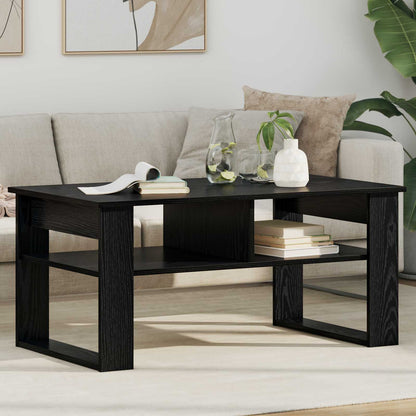 Coffee Table Black Oak 96 x 54 x 44 cm Engineered Wood
