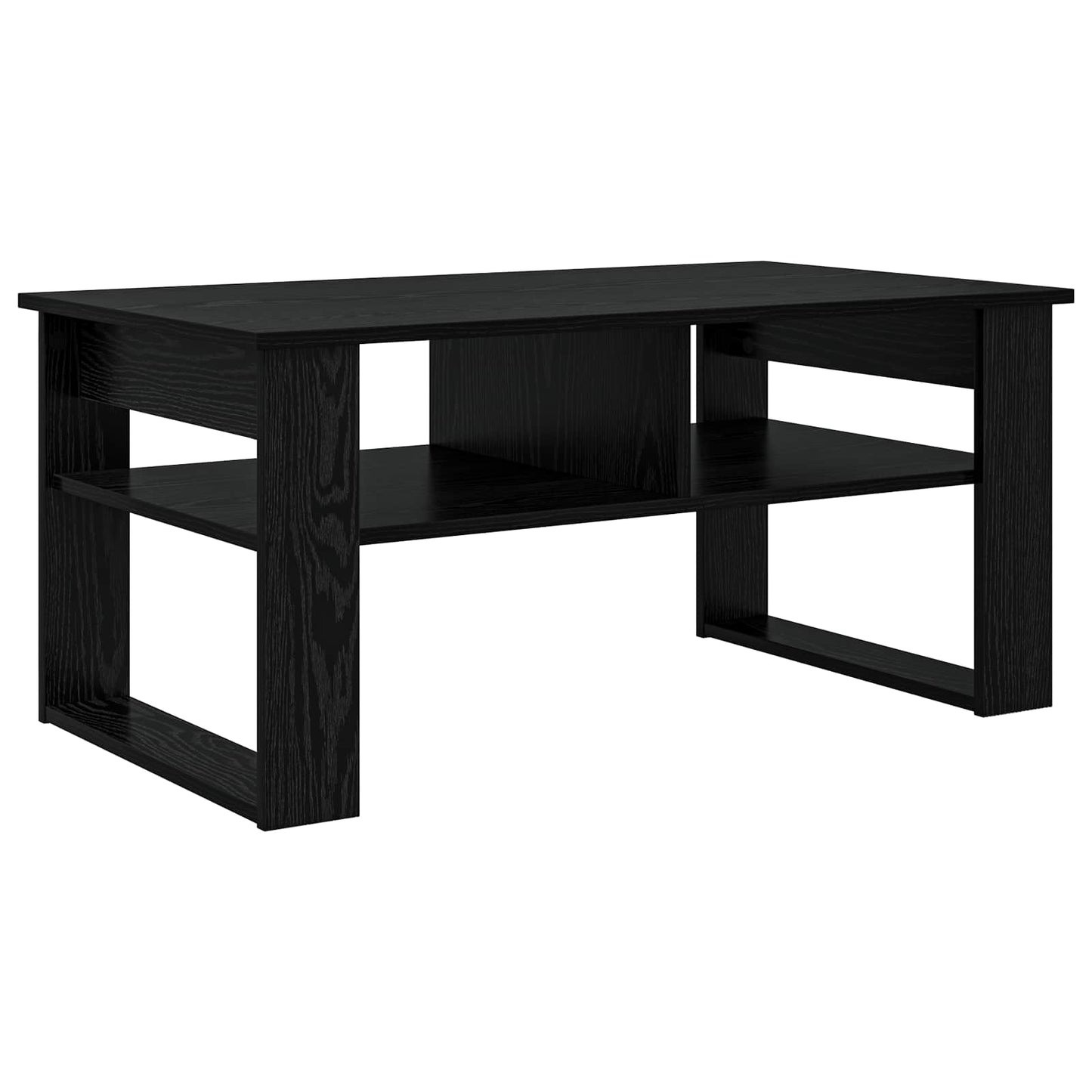 Coffee Table Black Oak 96 x 54 x 44 cm Engineered Wood