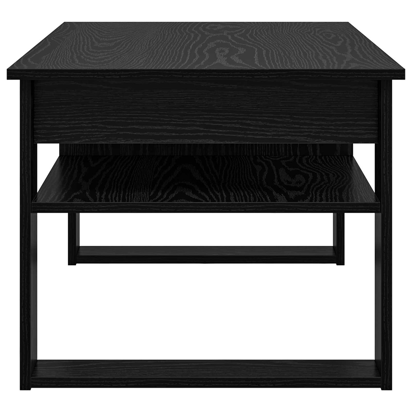 Coffee Table Black Oak 96 x 54 x 44 cm Engineered Wood