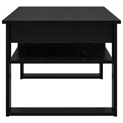 Coffee Table Black Oak 96 x 54 x 44 cm Engineered Wood