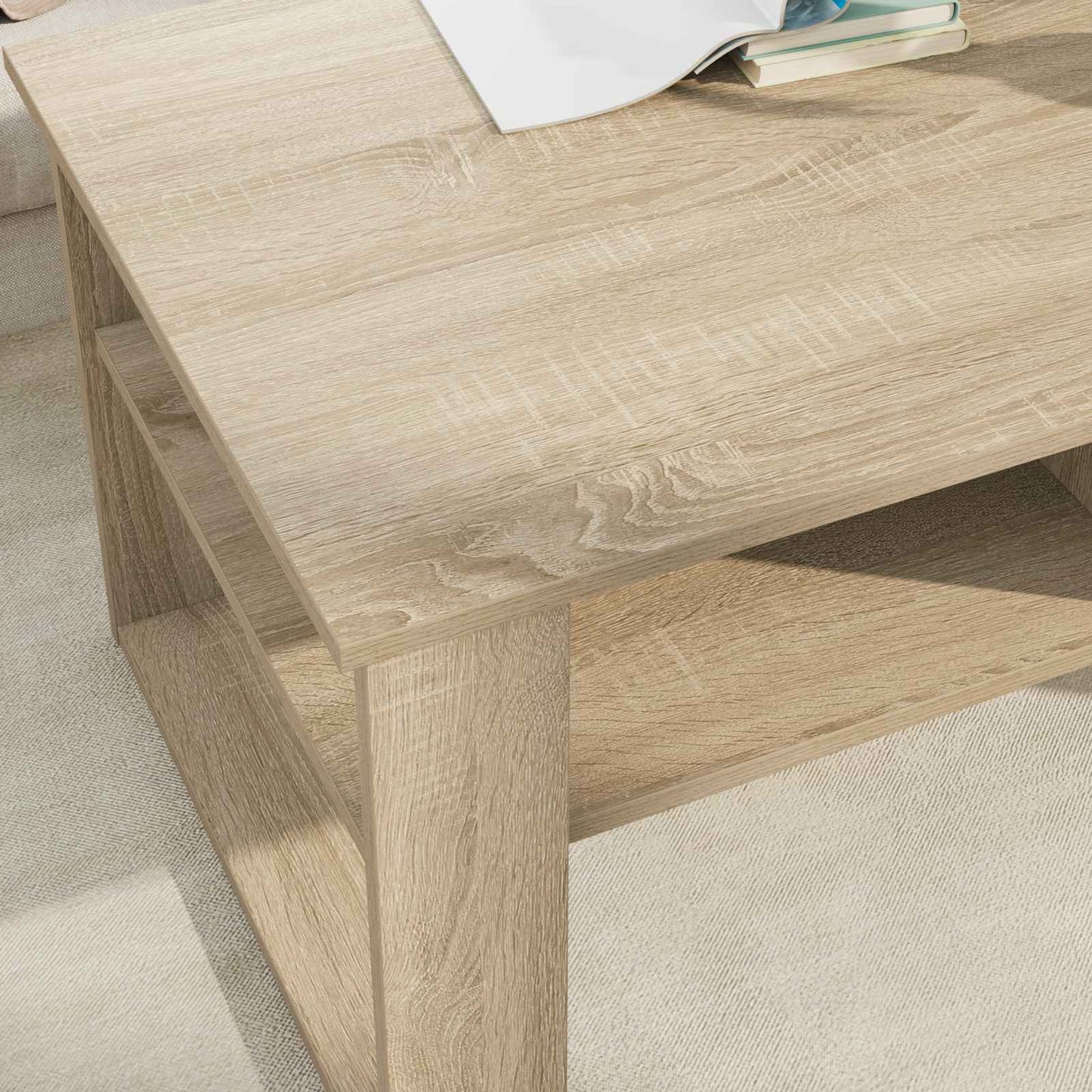 Coffee Table Sonoma Oak 96 x 54 x 44 cm Engineered Wood