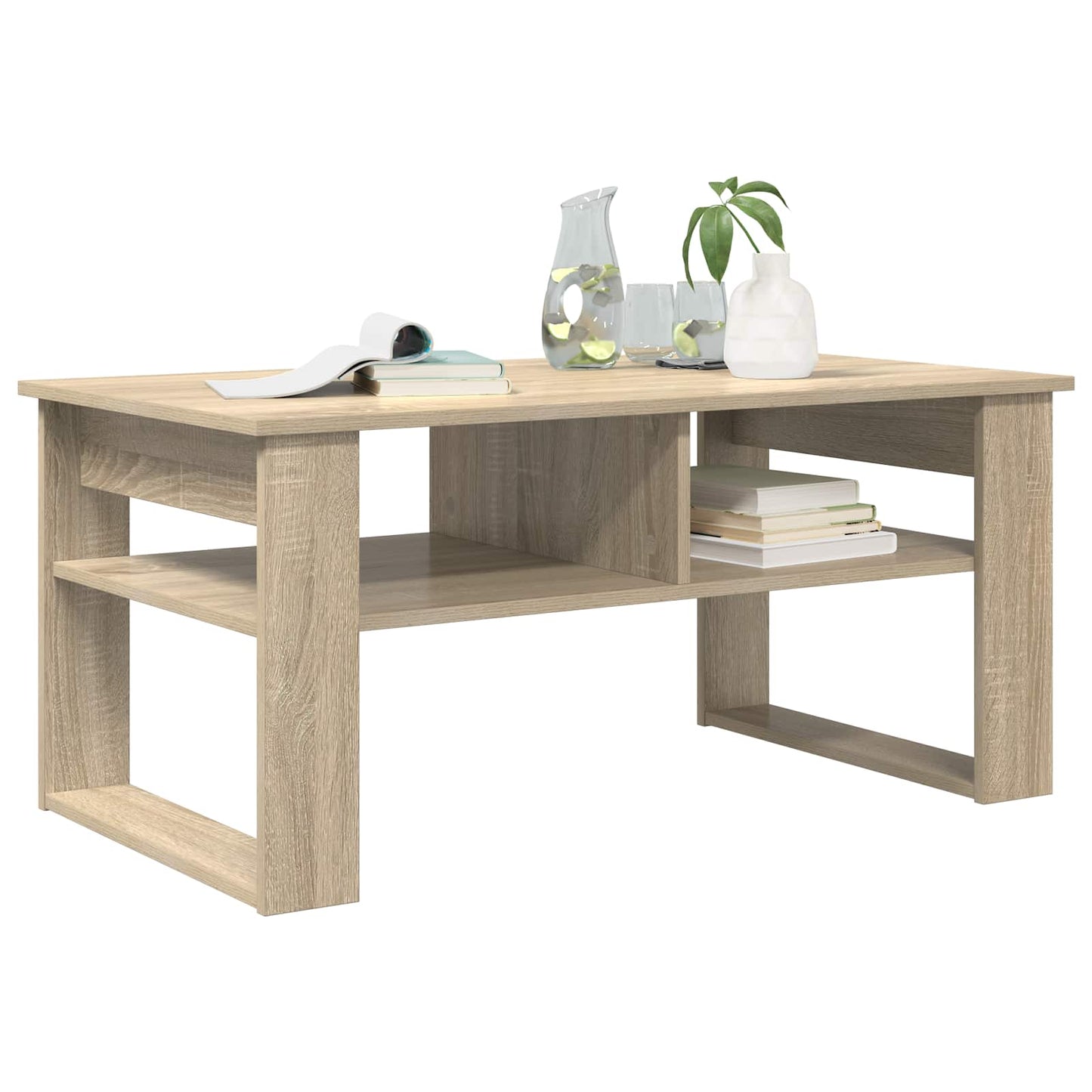Coffee Table Sonoma Oak 96 x 54 x 44 cm Engineered Wood