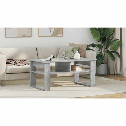 Coffee Table Concrete Grey 96 x 54 x 44 cm Engineered Wood
