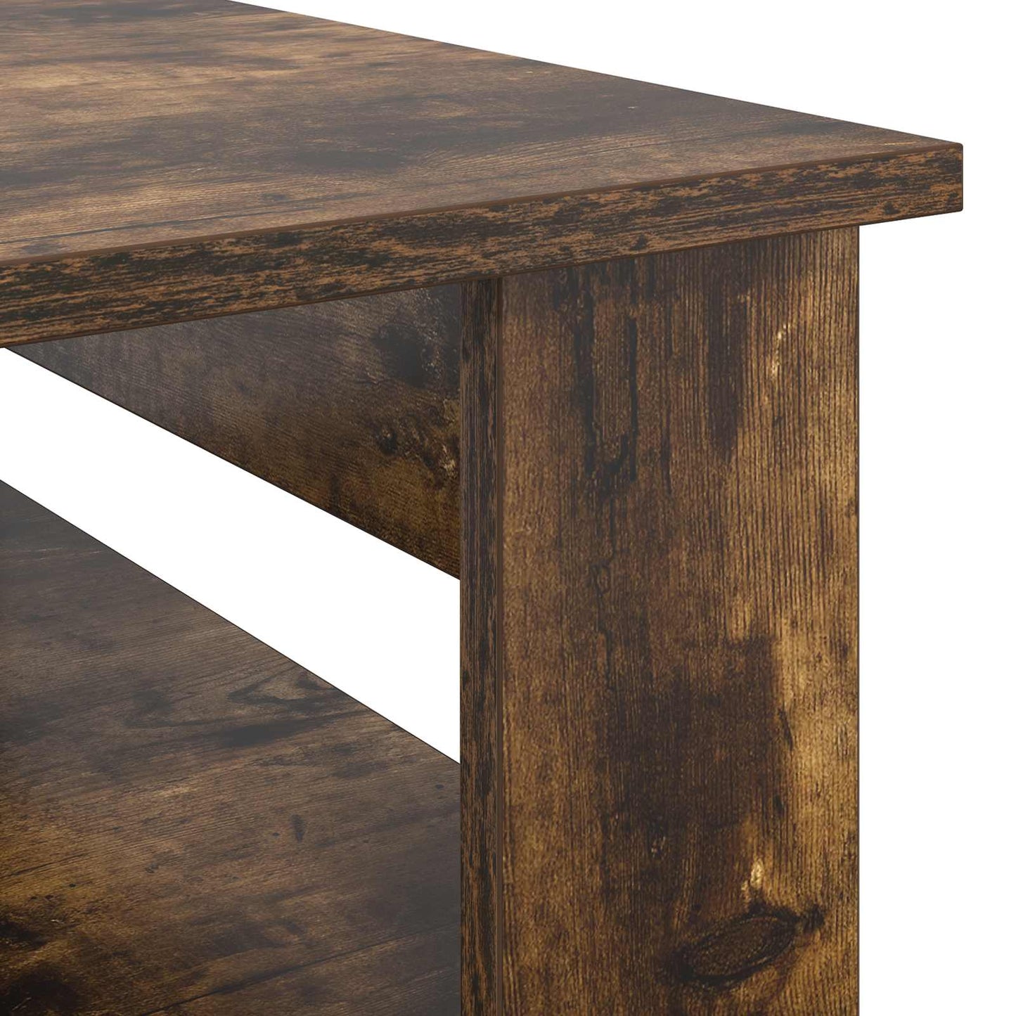 Coffee Table Smoked Oak 96 x 54 x 44 cm Engineered Wood