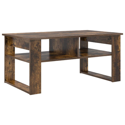 Coffee Table Smoked Oak 96 x 54 x 44 cm Engineered Wood