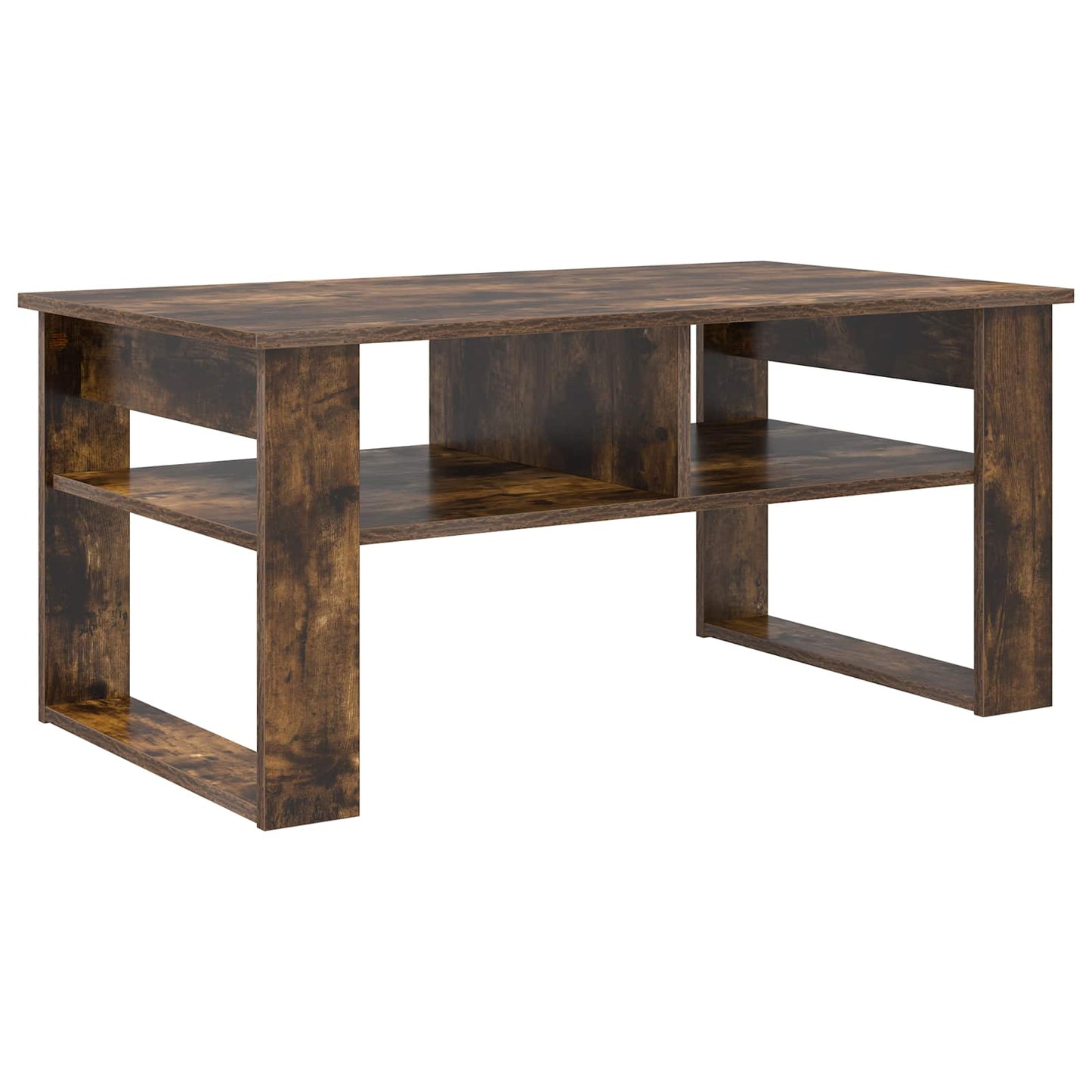 Coffee Table Smoked Oak 96 x 54 x 44 cm Engineered Wood