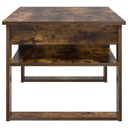 Coffee Table Smoked Oak 96 x 54 x 44 cm Engineered Wood